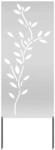 vidaXL Garten Sichtschutz-Leinwand Silber 50 x 140 cm Verzinkter Stahl 876327