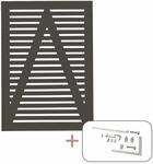 Plus Holz Einzeltor Tokyo Nadelholz Umbragrau 100 cm x 140 cm