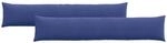 vidaXL Sofakissen 2 St&uuml;ck Polizeiblau 200 x 40 cm Cordstoff 42013896