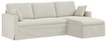 vidaXL Sofa Creme 198 x 134 x 80 cm Samt 42024474