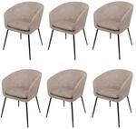 MCW Esszimmerstuhl O28 6er-Set Taupe