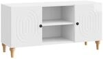vidaXL TV-Schr&auml;nk Hochglanz Wei&szlig; 102 x 34,5 x 50 cm Holzwerkstoff 894239