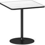 HOMCOM Dining Table MDF Metall 70L x 70B x 76H cm Wei&szlig;