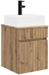 vidaXL Wandmontierter Waschbecken Vanity Artisan-Eiche 890581