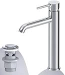 AM.PM Waschtischarmatur Hoch mit Klick-Ablaufgarnitur Spike Wasserhahn Bad,