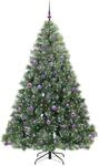vidaXL K&uuml;nstlicher Weihnachtsbaum mit 300 LEDs Gr&uuml;n 210 cm PE und PVC 3397867