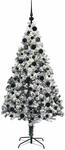 vidaXL K&uuml;nstlicher Weihnachtsbaum mit 300 LEDs mit St&auml;nder Gr&uuml;n 180 cm...