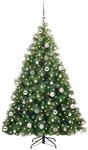 vidaXL K&uuml;nstlicher Weihnachtsbaum mit 300 LEDs Gr&uuml;n 180 cm PE und PVC 3397785