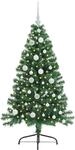 vidaXL K&uuml;nstlicher Vorbeleuchteter Weihnachtsbaum Gr&uuml;n 120 cm PVC 3396992