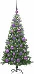 vidaXL Weihnachtsbaum mit 150 LEDs mit St&auml;nder Gr&uuml;n 120 cm PVC 3396364