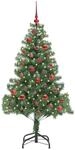 vidaXL Weihnachtsbaum mit 150 LEDs mit St&auml;nder Gr&uuml;n 150 cm PVC 3396367