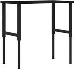 vidaXL Werkbank Dunkelbraun 100x60x71,5-98 cm Massivholz Eiche 3309699