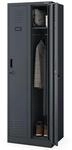 JAN NOWAK Umkleideschrank Spind KACPER 2 Abteile 180 x 60 x 50 cm Anthrazit