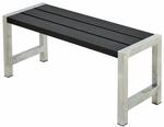 PLUS Gartenbank 127 cm Schwarz