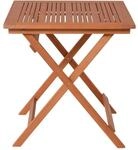 Garden Pleasure Gartentisch Pasadena Quadratisch Holz Braun 70,5 cm x 70,5 cm