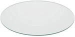 Relaxdays Glasplatte ESG Transparent 8 mm St&auml;rke 80 cm Durchmesser