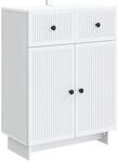 vidaXL Sideboard mit Schubladen Wei&szlig; 66 x 34,5 x 90 cm Holzwerkstoff 893945