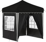 vidaXL Pop-up Partyzelt Schwarz 195 x 195 x 245 cm Oxford-Stoff 42019744