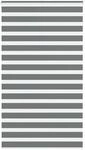 vidaXL Doppelrollo Dunkelgrau 135x200 cm Stoffbreite 130,9 cm Polyester 4014164