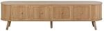 okwish TV Schrank mit 4 T&uuml;ren und Gold Griffen und Holz Beinen 180x38x47cm...