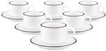 Seltmann Weiden Sento Home Pure Lines Espressotasse mit Untertasse 80 ml 6er Set
