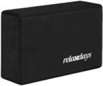 Relaxdays Yogablock 2er Set Schaumstoff Schwarz Rutschfest Geruchlos 8 cm x 23 cm x