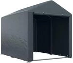 Outsunny Garagenzelt 1,6 x 2,18 x 1,72m mit UV-Schutz Dunkelgrau