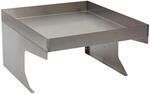 PROREGAL M&auml;hroboter-Garage Mit Pflanzkasten 37x60x70cm Metall Edelstahl