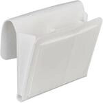 Relaxdays Betttasche Filz Wei&szlig; 5 F&auml;cher 26 cm x 28 cm x 5 cm 180 g