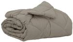 vidaXL Sommerdecke Hellgrau 220 x 155 cm Mikrofaser 42025507