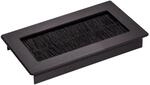 SOTECH Kabeldurchlass TONDO L&auml;nge 100 mm Schwarz Eloxiert mit B&uuml;rstendichtung