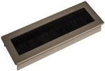 SOTECH Kabeldurchlass TONDO L&auml;nge 150 mm Edelstahloptik mit B&uuml;rstendichtung