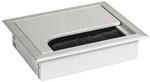 SOTECH CAVO Kabeldurchlass Kabeldose Eckig 100 x 80 mm Silber Eloxiert