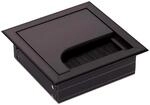 SOTECH CAVO Kabeldurchlass Kabeldose Eckig 80 x 80 mm Schwarz Eloxiert