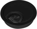 SOTECH Kabeldurchlass Metall &Oslash;68 mm Schwarz Matt mit B&uuml;rstendichtung