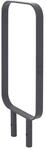 TRUTZHOLM Fahrradanlehnb&uuml;gel 115x45 cm Flachstahl 12 mm Pulverbeschichtet Typ O