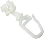 Gardinia Drehgleiter f&uuml;r 6 mm Laufkanal Wei&szlig; 20-er Pack
