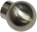 Gardinia Endst&uuml;ck Windsor Ball f&uuml;r &Oslash; 25 mm Edelstahloptik 2-er Pack