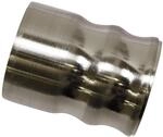 Gardinia Endst&uuml;ck Windsor Kappe f&uuml;r &Oslash; 25 mm Edelstahloptik 2-er Pack