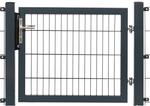 Einzeltor Premium verzinkt DSM-F&uuml;llung 200x50 mm Torh&ouml;he 180 cm Anthrazit