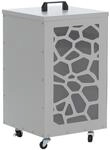 MCW Pelletbeh&auml;lter Q30 Waben 64x36x36cm Wei&szlig;-hellgrau