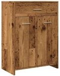vidaXL Badschrank Altholz-Optik 60x33x80 cm Holzwerkstoff 856287