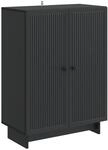vidaXL Sideboard Schwarz 66 x 34,5 x 90 cm Holzwerkstoff 893896