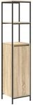 vidaXL Badschrank mit Regalen Sonoma-Eiche 36x35x165 cm 861908