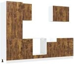 vidaXL 7 Tlg K&uuml;chenschrank-Set Kalmar R&auml;uchereiche Holzwerkstoff 3314766
