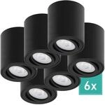 Oktaplex 6er Set Aluminium Deckenspot Lile M Schwenkbar inkl. LED-Module...