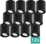 Oktaplex 12er Set Aluminium Aufbauspot Lile M Schwenkbar inkl. LED-Module
