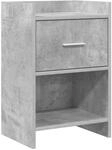 vidaXL Nachttische Betongrau 40 x 30 x 60 cm Holzwerkstoff 8010985