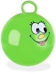 Relaxdays H&uuml;pfball PVC Gr&uuml;n mit Griff 55 cm x 45 cm 0,4 kg