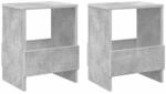 vidaXL Magazinregal 2 Stk Beton Grau 35 x 30 x 45 cm 890975